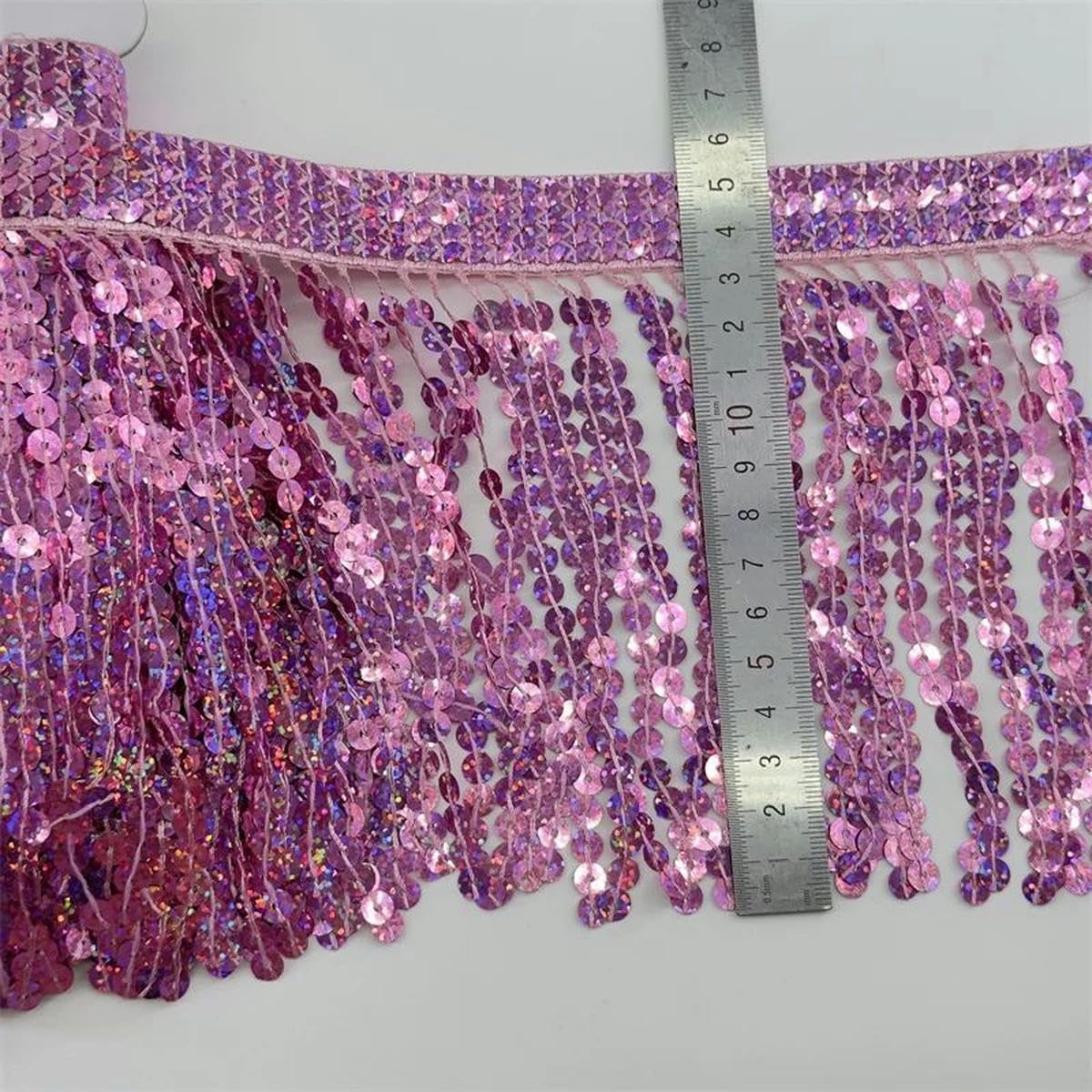 Rideau décoratif à franges et franges à paillettes, 6 mètres/lot, garnitures en dentelle, accessoires pour vêtements, bricolage, Patchwork