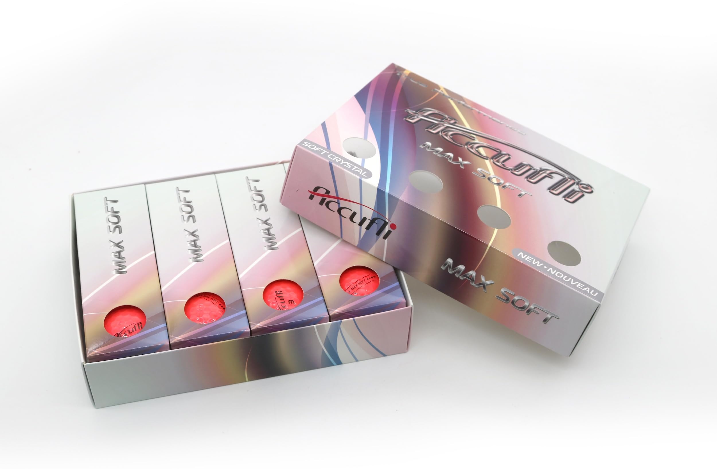 ACCUFLI Max Soft Crystal Golf Balls