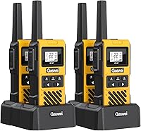 Vista 1 de G1pro IP67 Waterproof Floating Walkie Talkies Long Range for Adults,Heavy Duty Two Way Radio,VOX,USB-C,Rechargeable Lithium Battery(4 Pack)