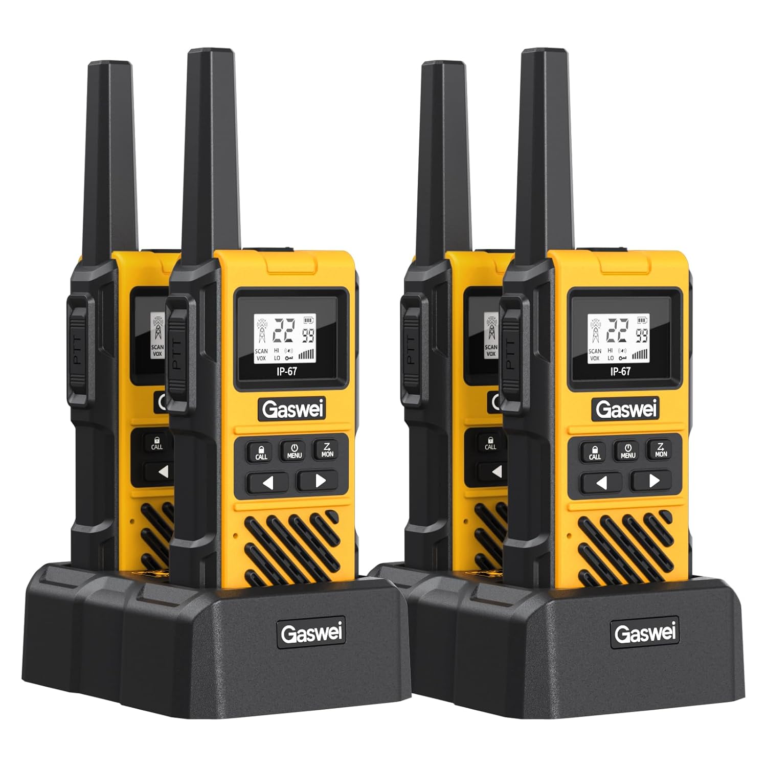 G1pro IP67 Waterproof Floating Walkie Talkies Long Range for Adults Heavy Duty Two Way Radio VOX USB-C Rechargeable