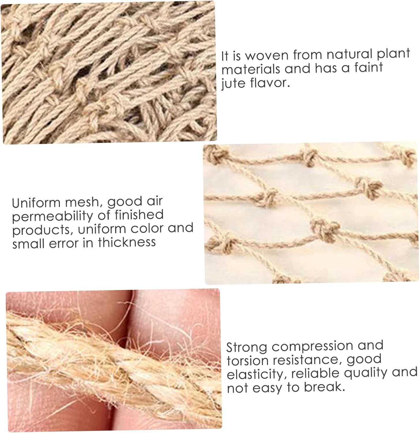 Garden Netting,Jute Plant Support Netting Jute Garden Netting for Plants Natural Garden Trellis Twine Net for Pea Bean Climbing Vegetable 79x394 in