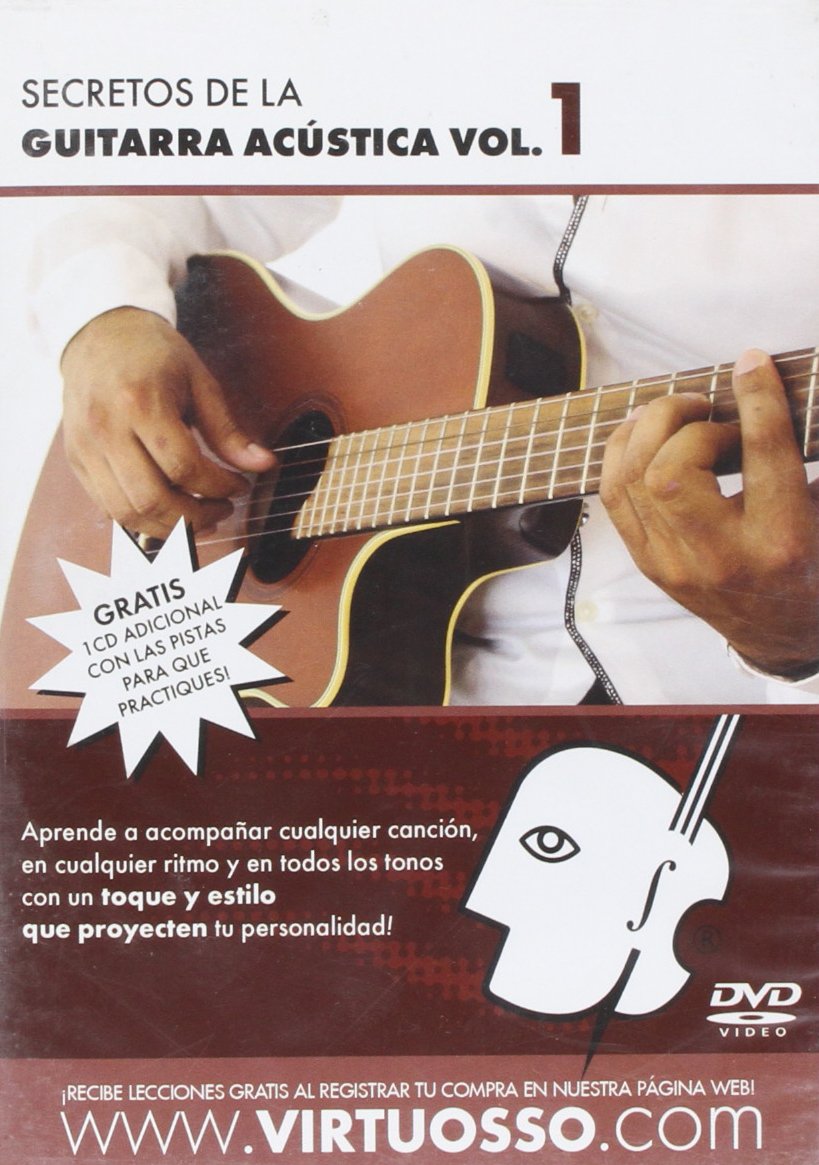 Virtuosso Acoustic Guitar Full Method in 3 DVD (Curso Completo De Guitarra Acustica En 3 DVD) SPANISH ONLY