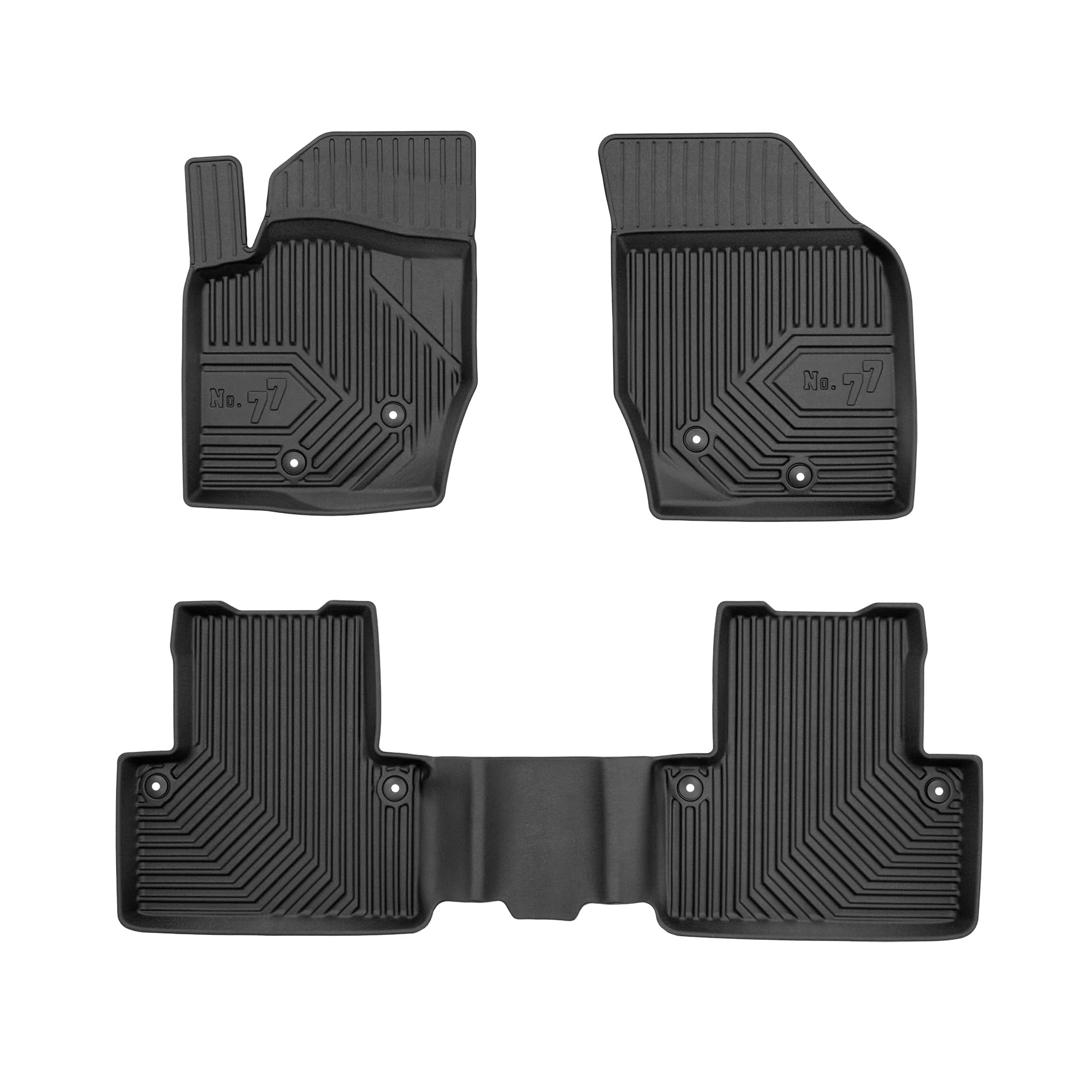 FROGUM No. 77 Alfombrillas para Coche Alfombras para Volvo XC90 I 2002-2016 | Borde Alto | para Todo el año | Tamaño