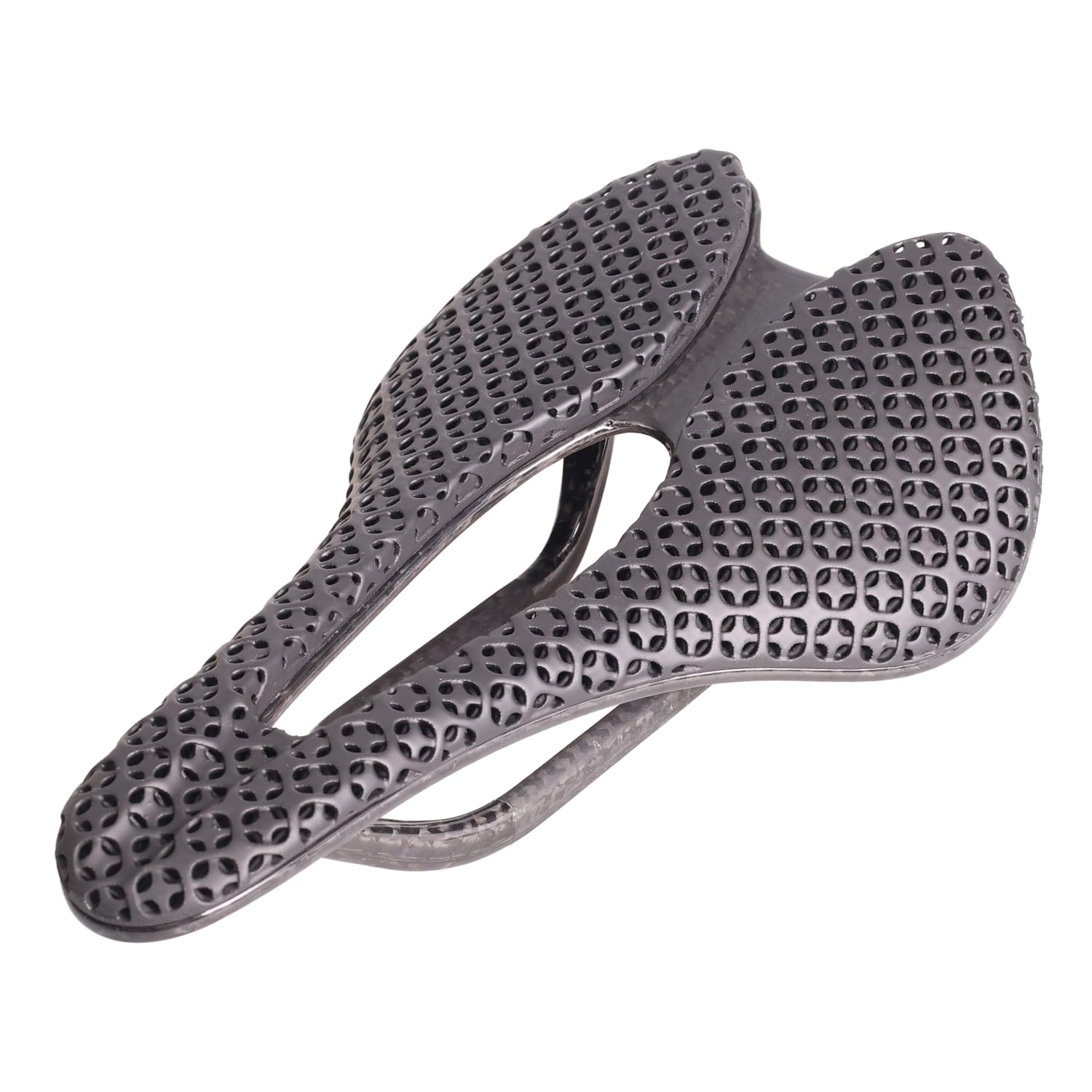 3D Printed Bike Saddle, 143mm Full Carbon Fiber Bicycle seat - 7 * 9mm Carbon Rails - Adaptive Bicycle Seat for Mountain Road & Gravel Bike