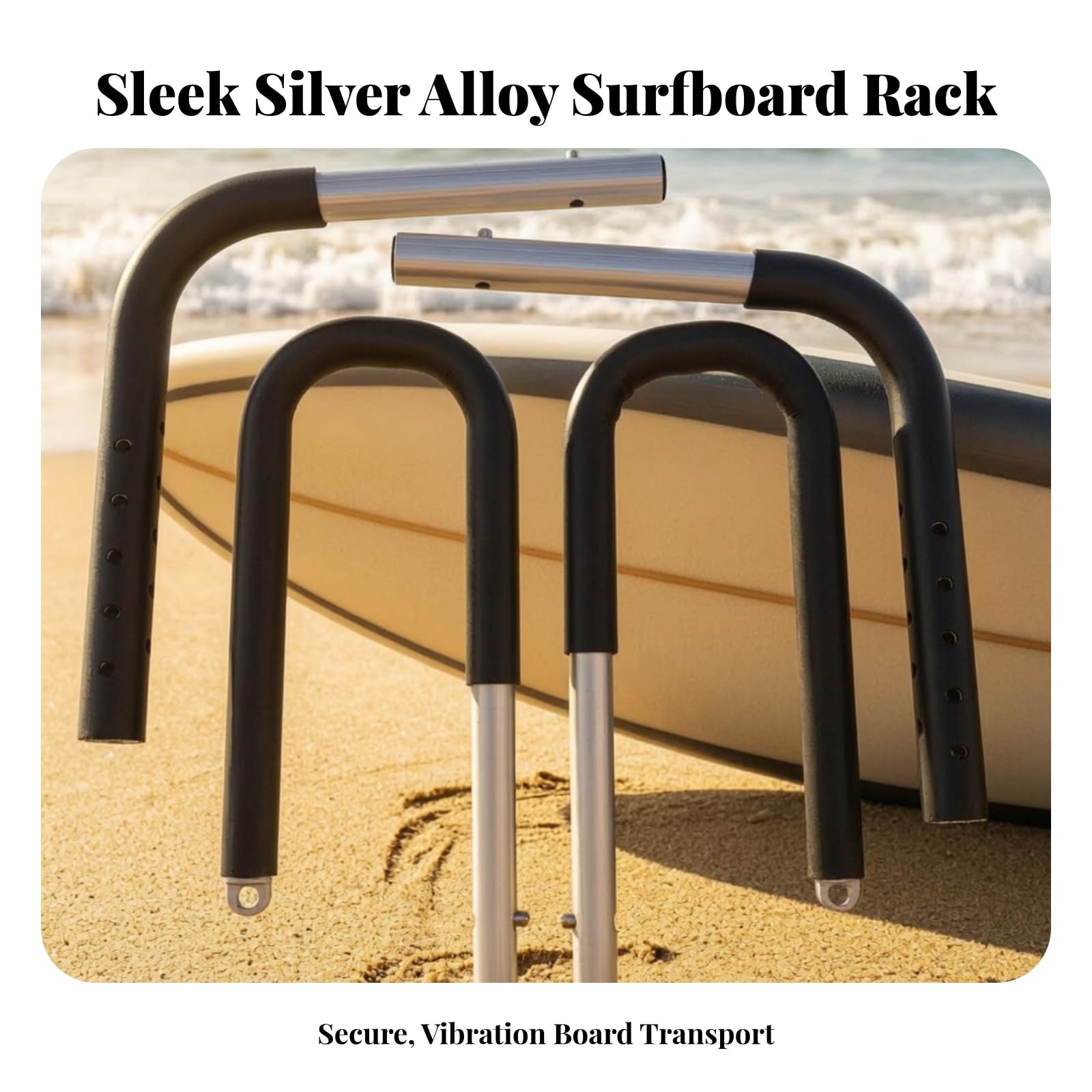 Fahrrad-Surfbrett-Halterung | Gepolstert, stabil, Surfbrett-Träger mit Polsterung, für Motorrad, Surfer, Erwachsene
