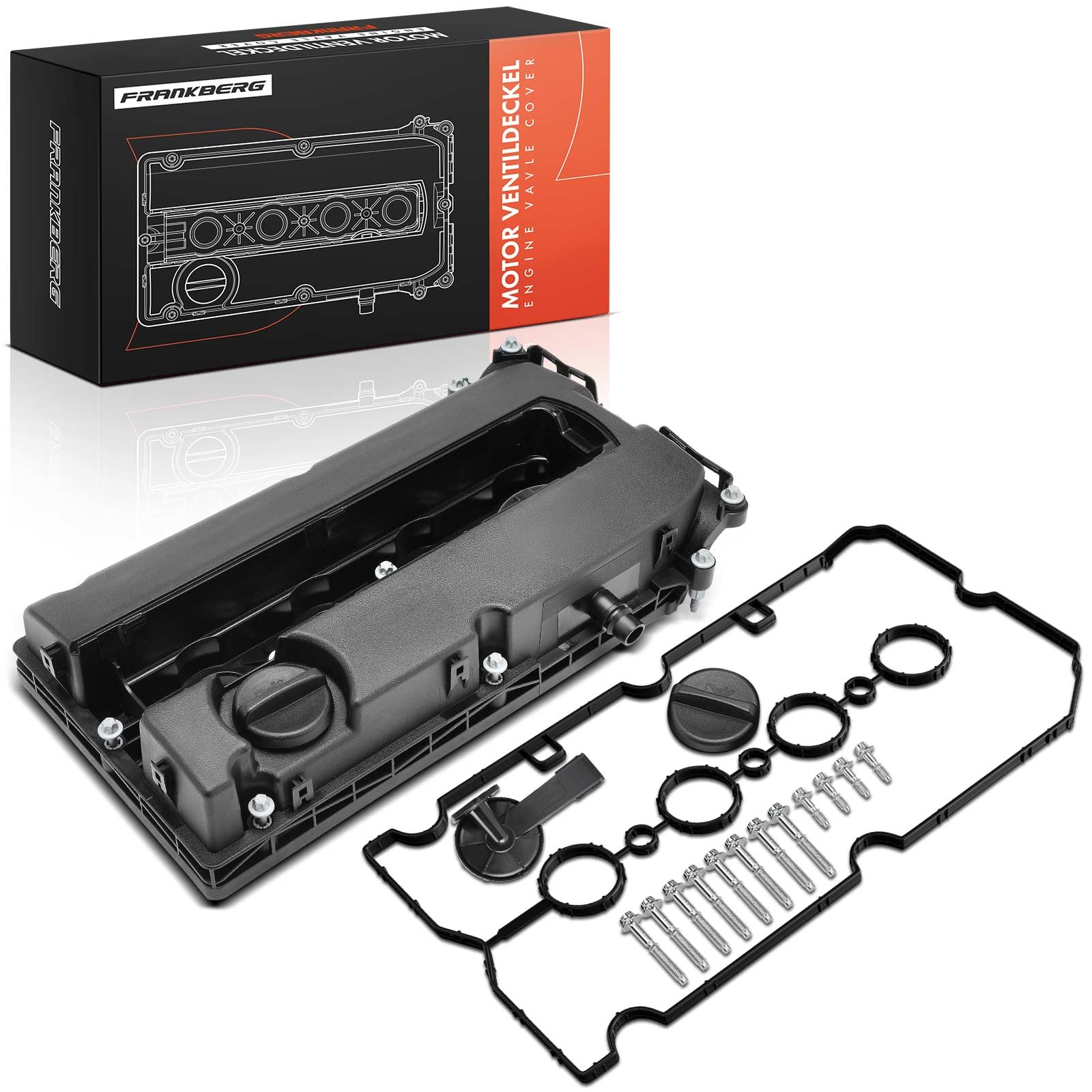 Frankberg Engine Valve Cover with Gasket & Bolt Compatibel with Astra H A04 1.6L 2006-2014 Corsa MK III D S07 1.6L 2007-2014 Meriva A X03 1.6L 2005-2010 Zafira B A05 1.6L 2009-2015 Replace# 55564395