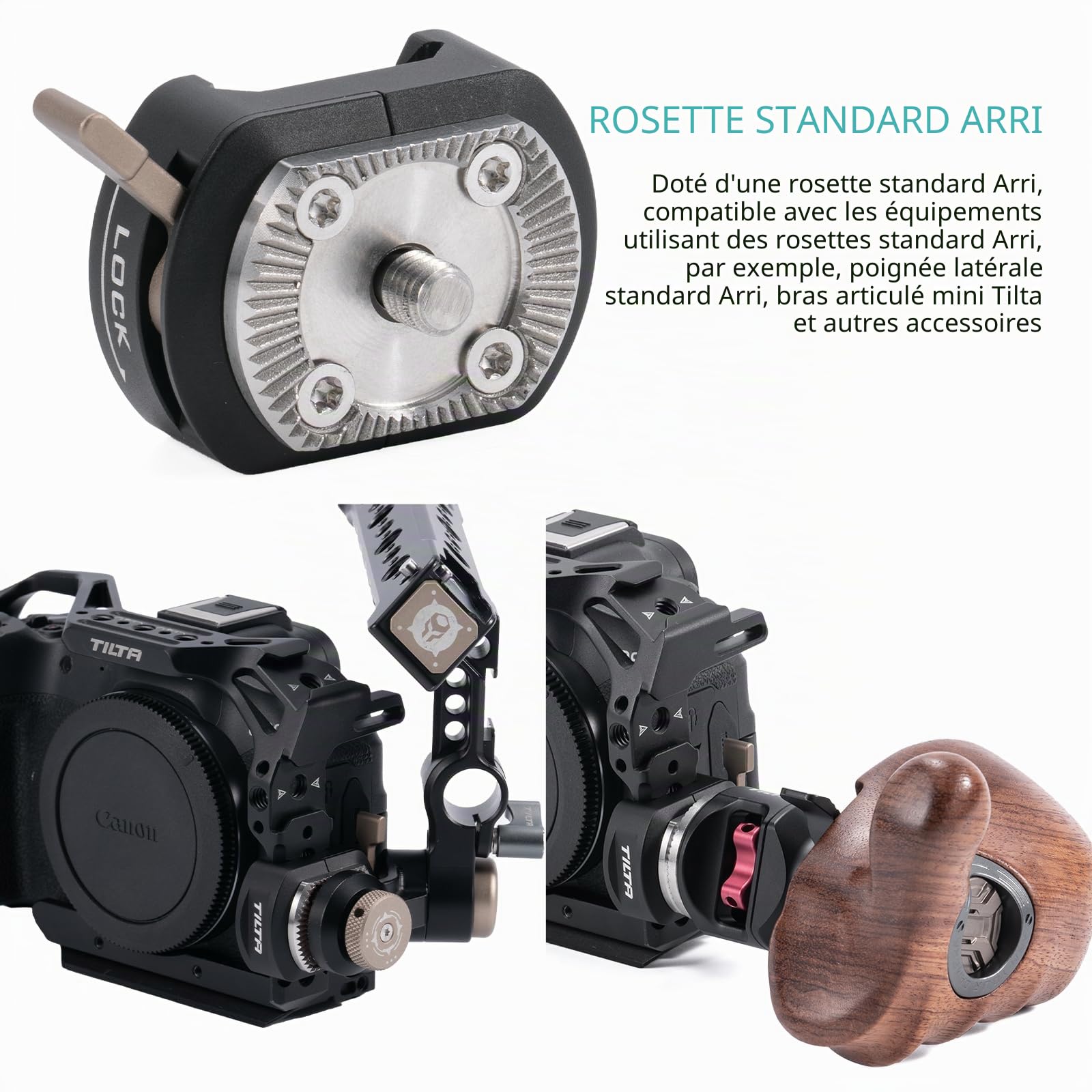 Tilta TA-NATO-RA-B Adaptateur OTAN vers rosace double usage Noir