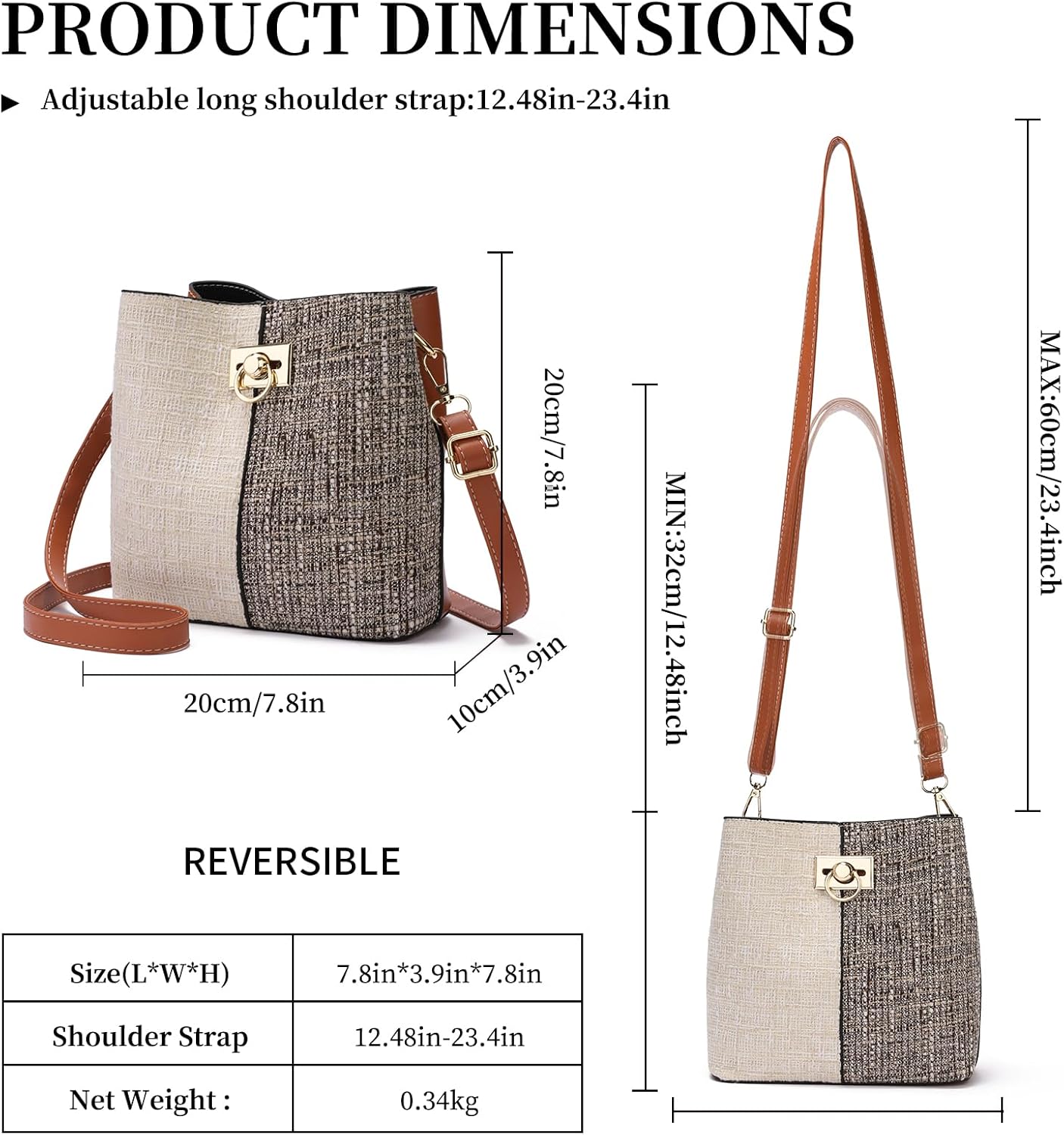 GAEKEAO Crossbody Purses for Women Vegan Leather Bucket Bags Trendy Ladies Handbag Shoulder Purse Multi Pockets Summer 2026