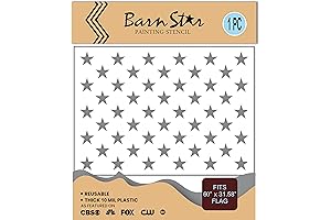17 x 24 Inch Reusable 50 Star Field Stencil for 5 Foot US American Flag