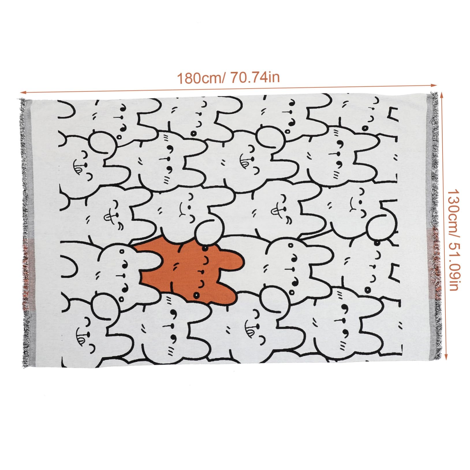PRETYZOOM Copridivano in Ciniglia Arancia, Stile Sobrio e Raffinato, Reversibile, Pratico e Non Sbiadisce, per Soggiorno e Casa, Decorazione Divano