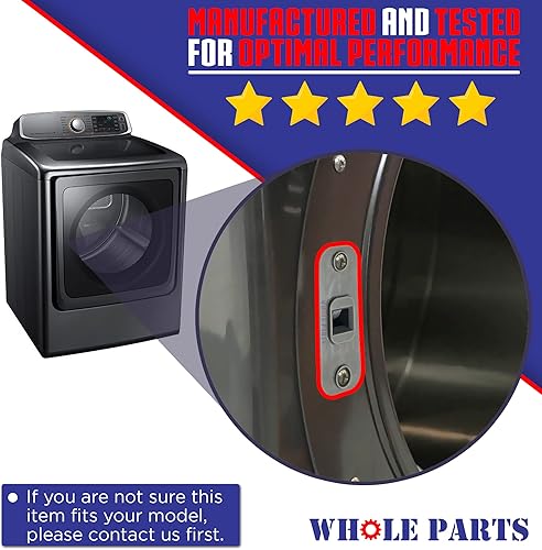 Miniatura 4 de Whole Parts Parte de montaje del soporte de la palanca de la secadora # DC97-17991A - Reemplazo y compatible con algunos secadores Samsung