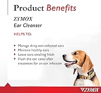 Vista 2 de Zymox Solución limpiadora de oídos para perros y gatos, 1 galón
