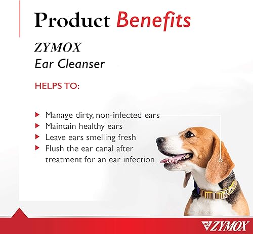 Miniatura 2 de Zymox Solución limpiadora de oídos para perros y gatos, 1 galón