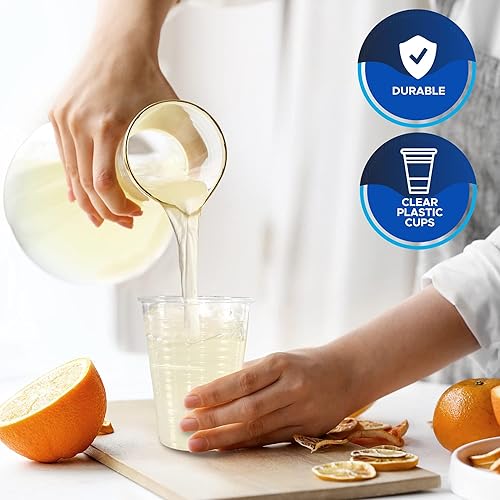 Miniatura 4 de PAMI Vasos de plástico transparente de 5 onzas Caja de 2400  Vasos desechables a granel  Vasos de fiesta sin BPA para té helado, batidos, gelatina,