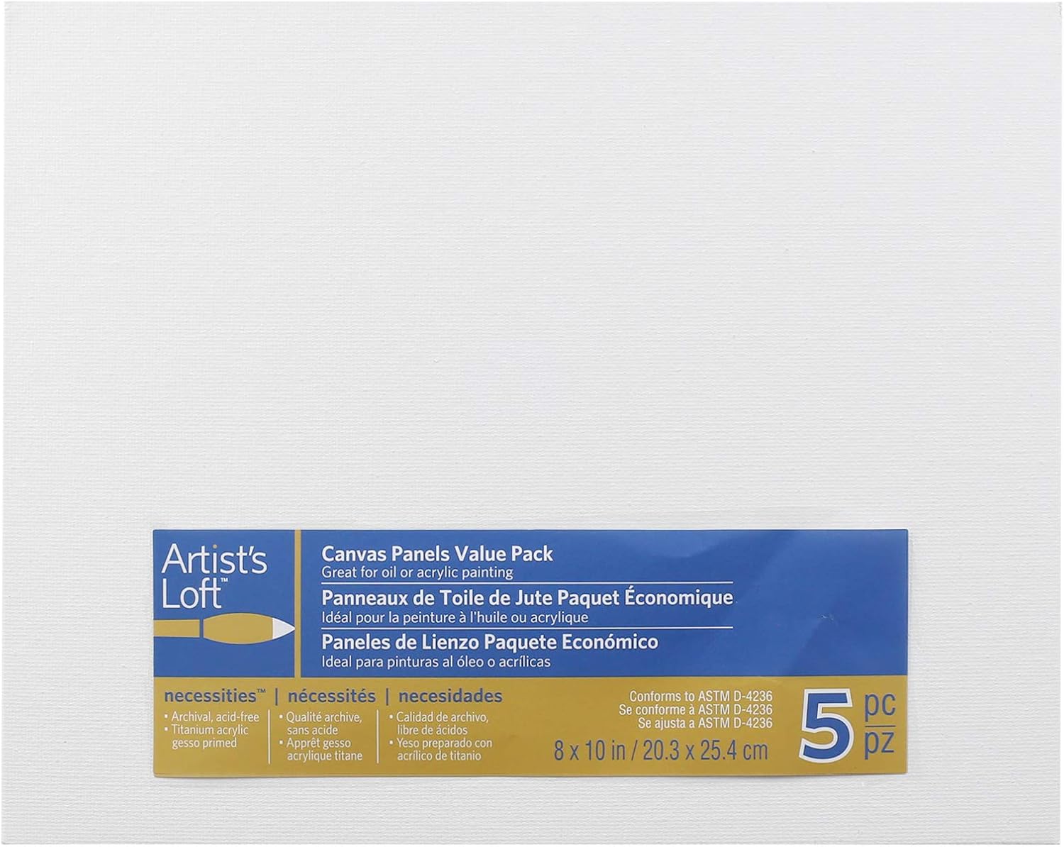 5 Count 8 x 10 Canvas Panels by Artist's Loft