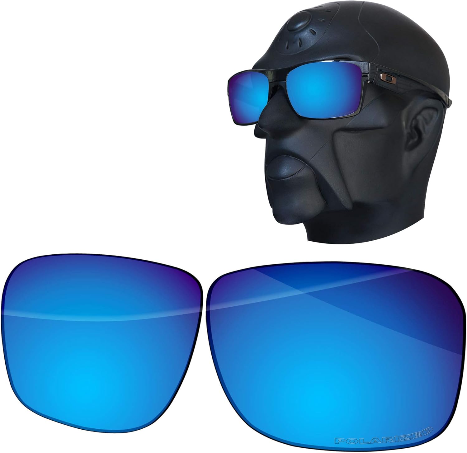 Ensky HardyShield Replacement Lenses for Oakley TwoFace XL OO9350 Sunglasses - Intense Blue