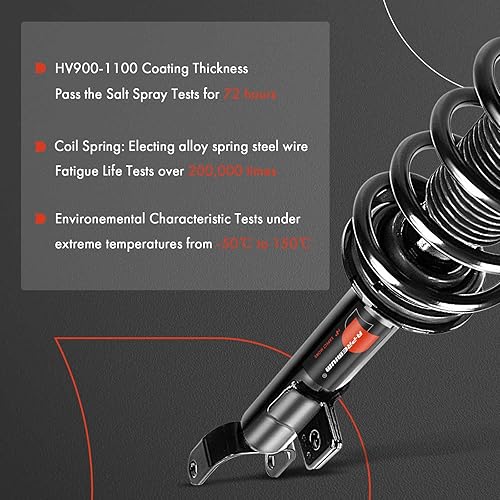 Miniatura 4 de A-Premium Par (2) conjunto completo de amortiguador delantero y resorte helicoidal compatible con Chrysler 300 2011-2021 y Dodge Challenger 2011, V6