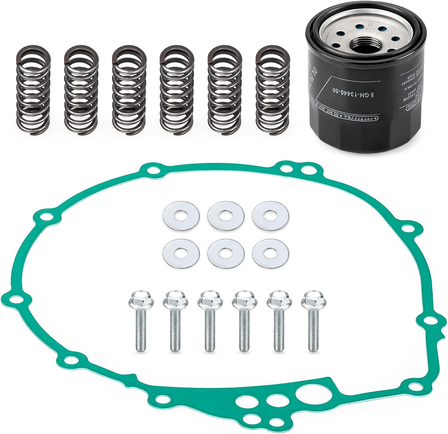 Heavy Duty Clutch Friction Plates Kit w/Gasket for Yamaha YZF-R6/S 2003-2009 FZ6 2005-2009