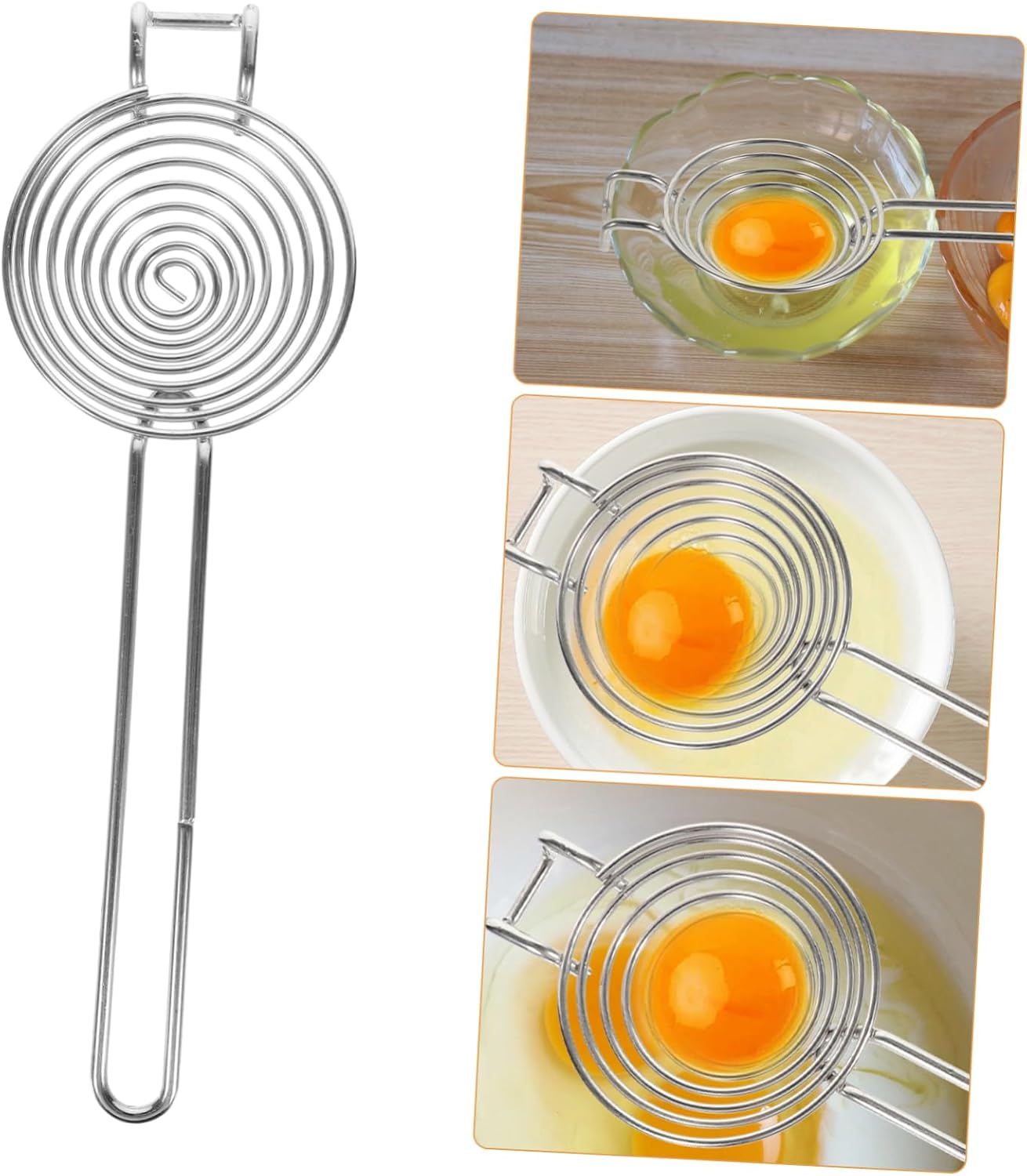 Zerodeko Egg Separator Tool Yolk Dividers for Baking Egg Separator Alternative Protein Separation Tool Kitchen Supplies