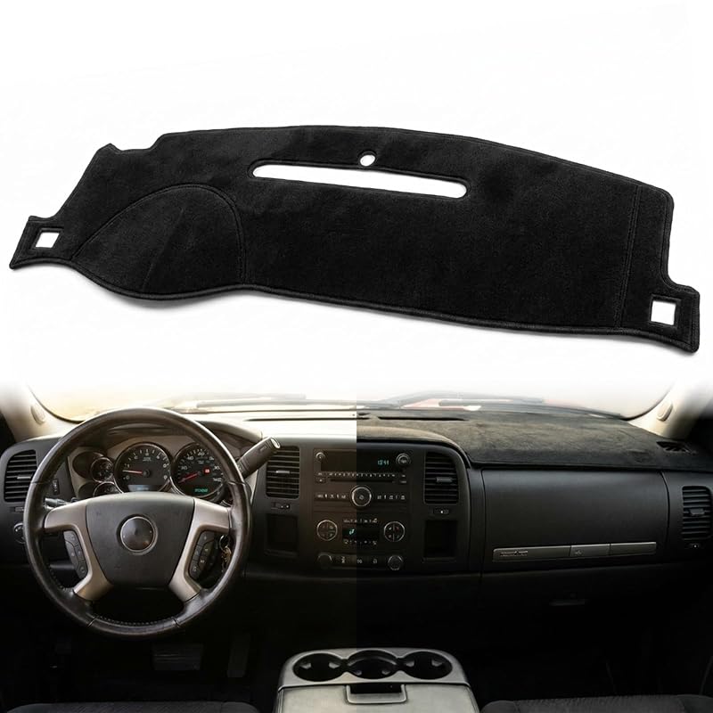 Capa para Painel em Poliéster Airyfluxx para Chevrolet Silverado e GMC Sierra 2007–2013, Tahoe, Suburban, Yukon e Modelos Compatíveis