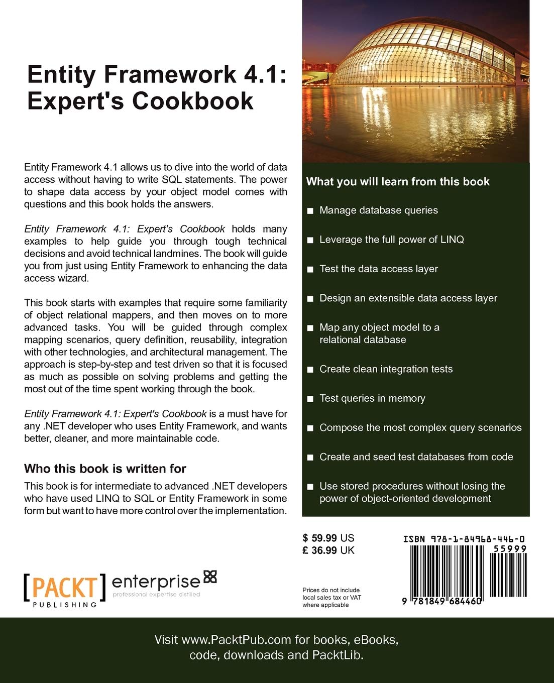 Entity Framework 4.1: Expert's Cookbook (English Edition)