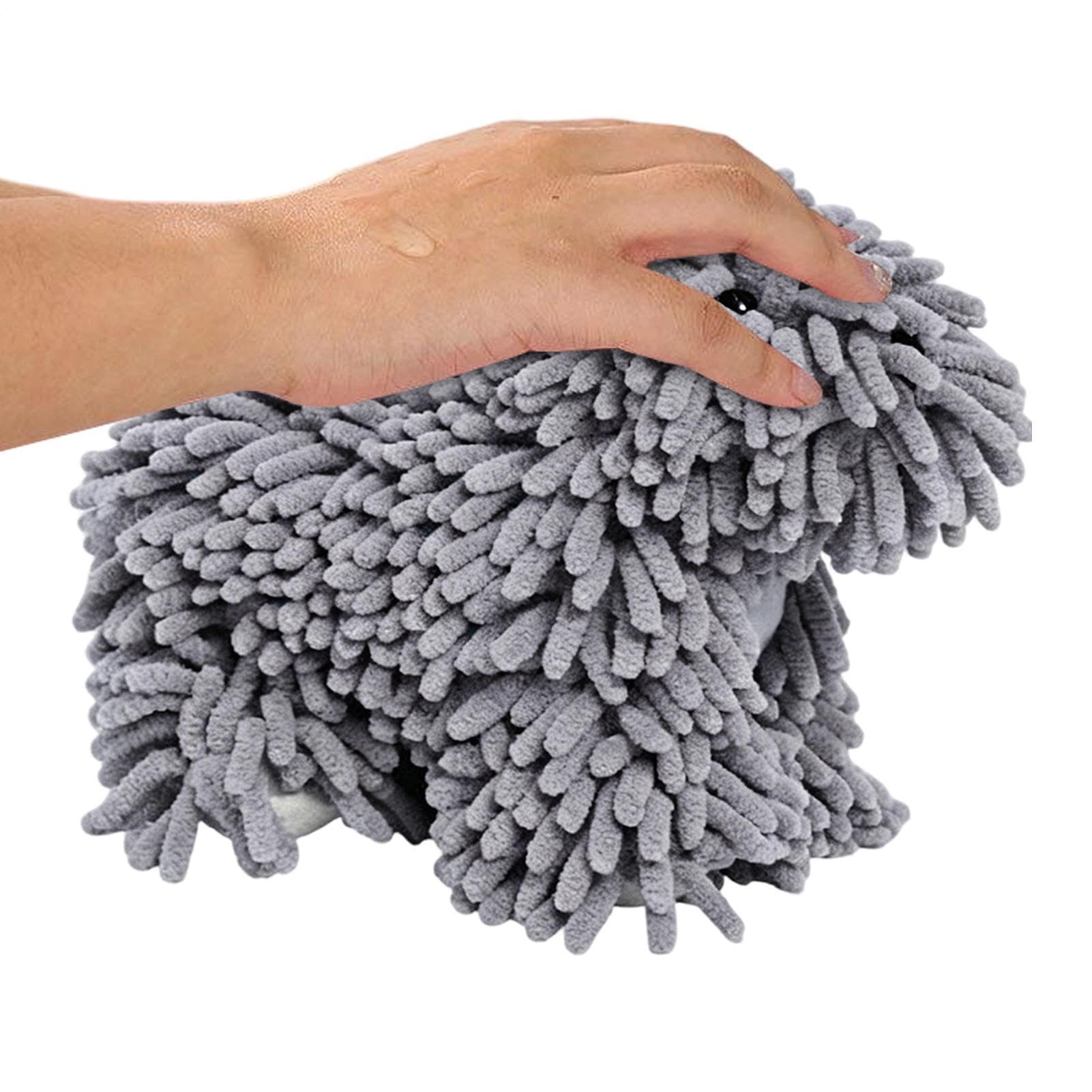 Toalla de mano con forma de perro absorbente y paño de baño infantil