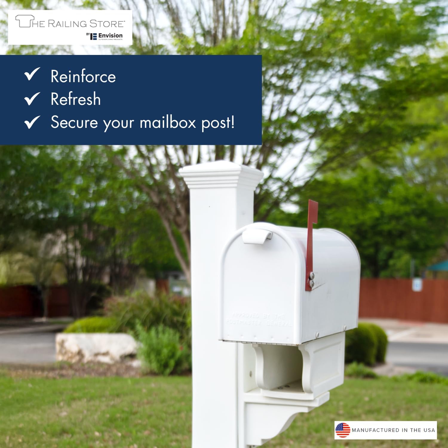 Envision 4x4 Post Caps - Weather Ready Post for Porch, Deck, Fence, and Stairs, Easy Installation Fence Post Caps, Classic