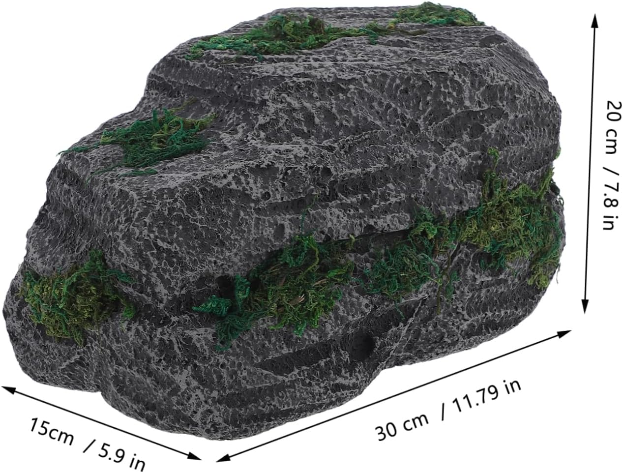 Cabilock Decorative Rock for Garden Landscape Artificial Stone Props Realistic Fake Rock Decor Scoop