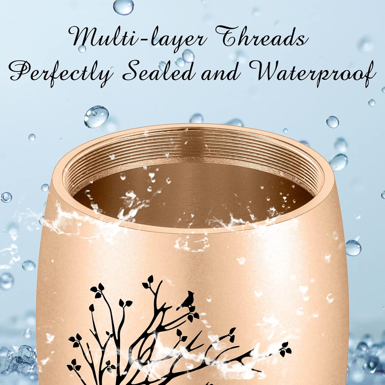 Personalized 3 Inches Small Tree of Life Aluminum Mini Urn for Ashes - Cremation Keepsake Memorial Holder for Human Ashes - Women Men