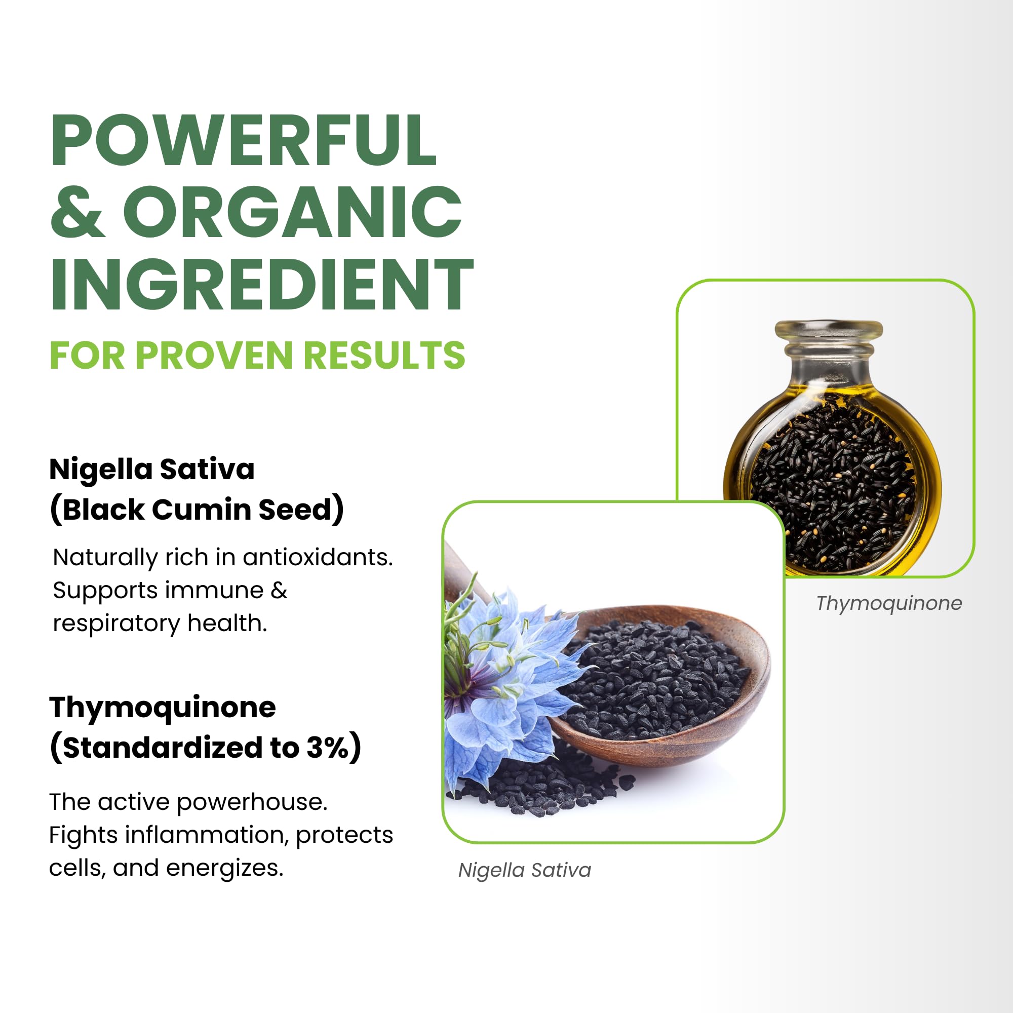 Organic Cold-Pressed Black Seed Oil Capsules for Skin, Joint, Metabolic & Immune Health | USP-Grade Pure Nigella Sativa with 3% Thymoquinone | Non-GMO Black Cumin Seed Oil, 60 Softgel — Amazon image 6