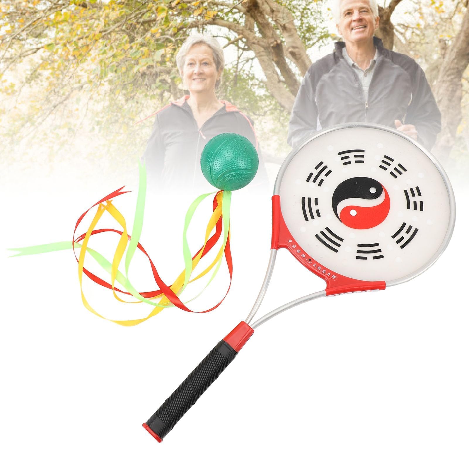Alomejor Raqueta Tai Chi, Suave Ligera Pelotas Tai Chi aleación Aluminio for Adultos Mayores Ejercicio Suave rehabilitación Diaria