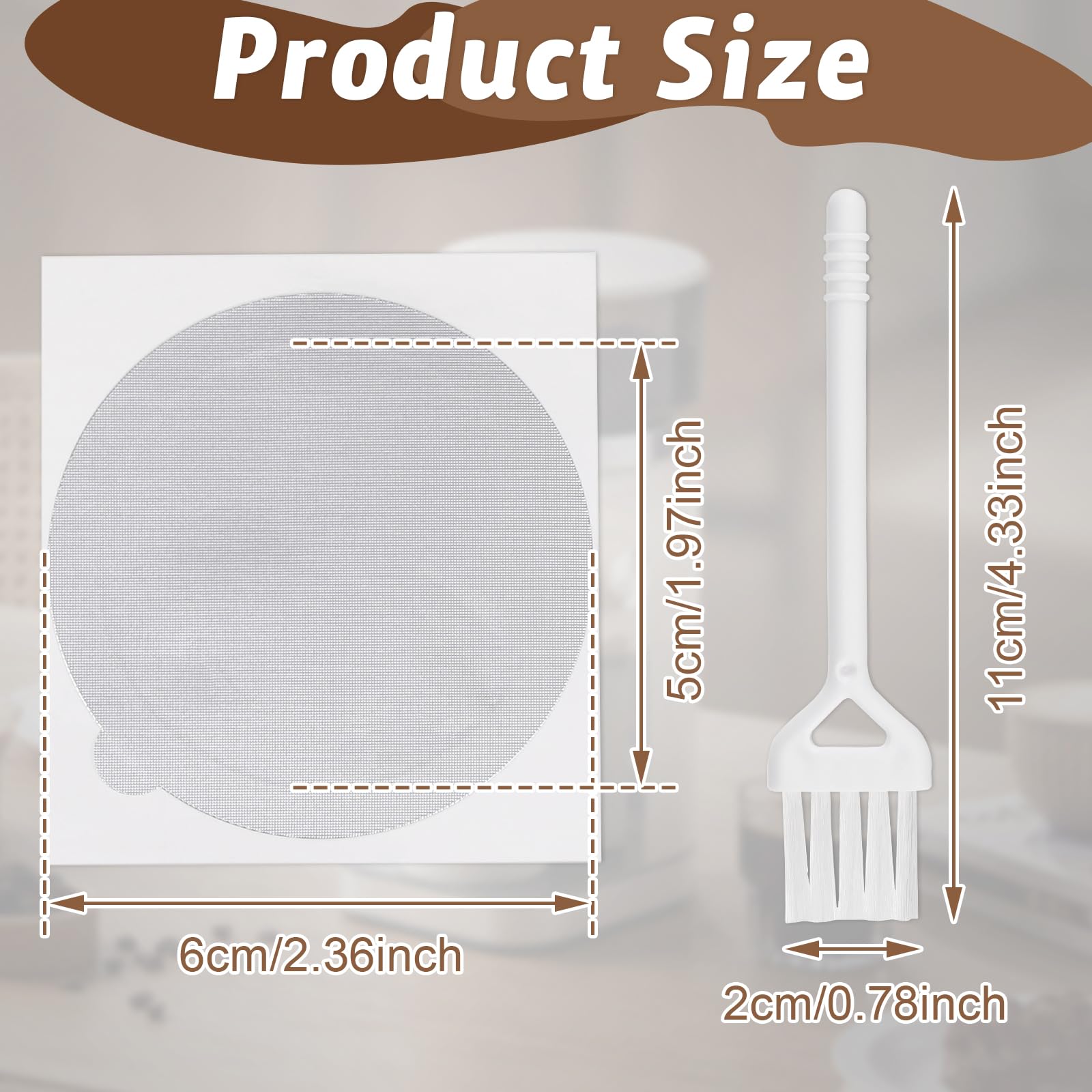 SIWOKJJO 70Pcs 60mm Aluminum Foil Seal Lids, Coffee Pod Seals with Brush - Image 2