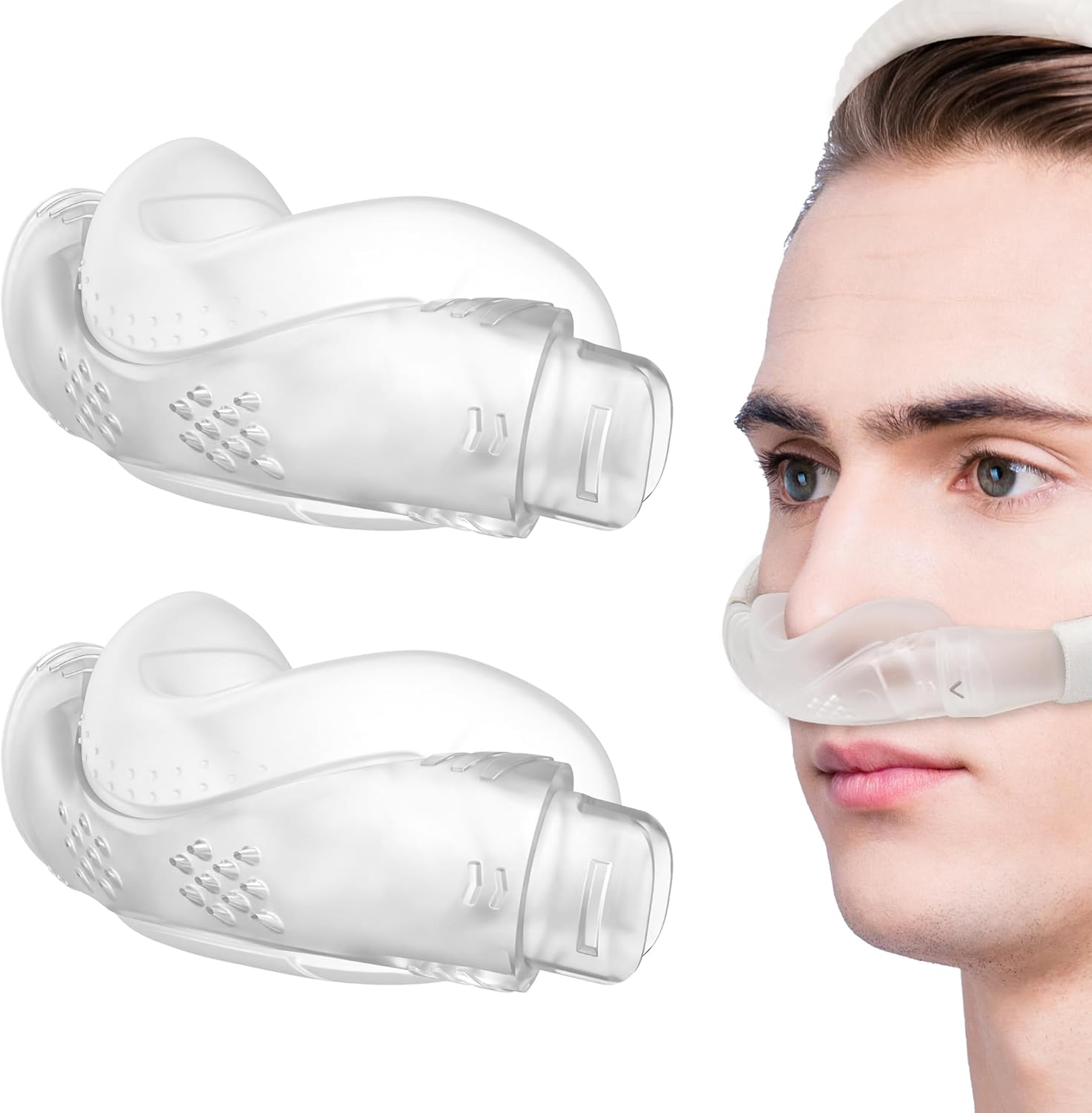 2 Pack Seal Securely Cushions for AirFit N30i FSA or HSA Eligible Comfortabe and Unobtrusive Design Replacement CPAP Supplies NO Irritation & Soreness Old Version - Small