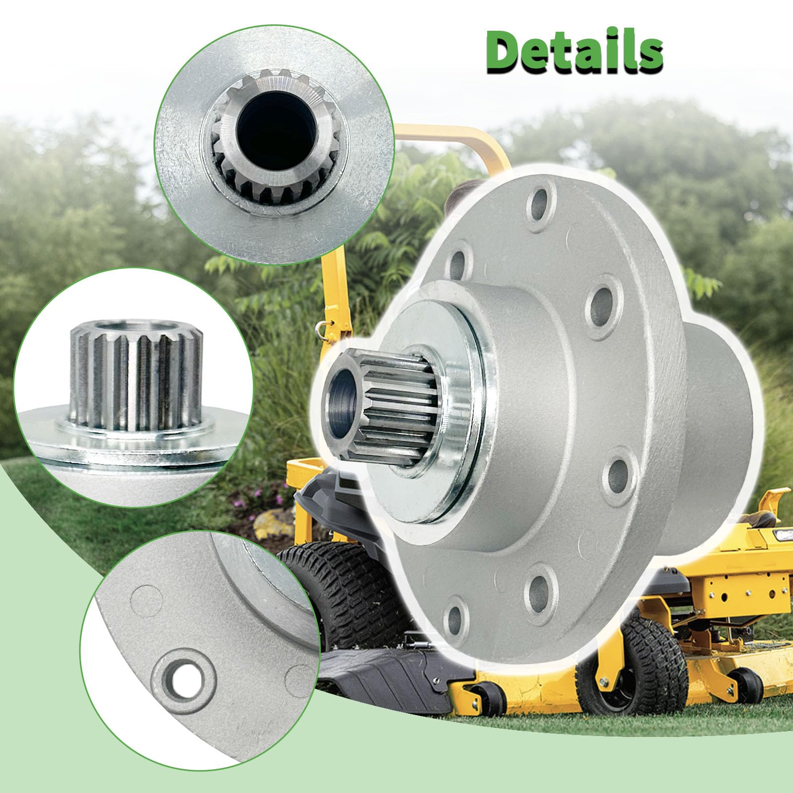 918-05125 - Conjunto de husillo de cubierta para MTD Cub Cadet Tank M48 Tank M54 Tank M60 Tank M72 GF1748 HF1748 HF1954 HFF1748 S6031 S6032