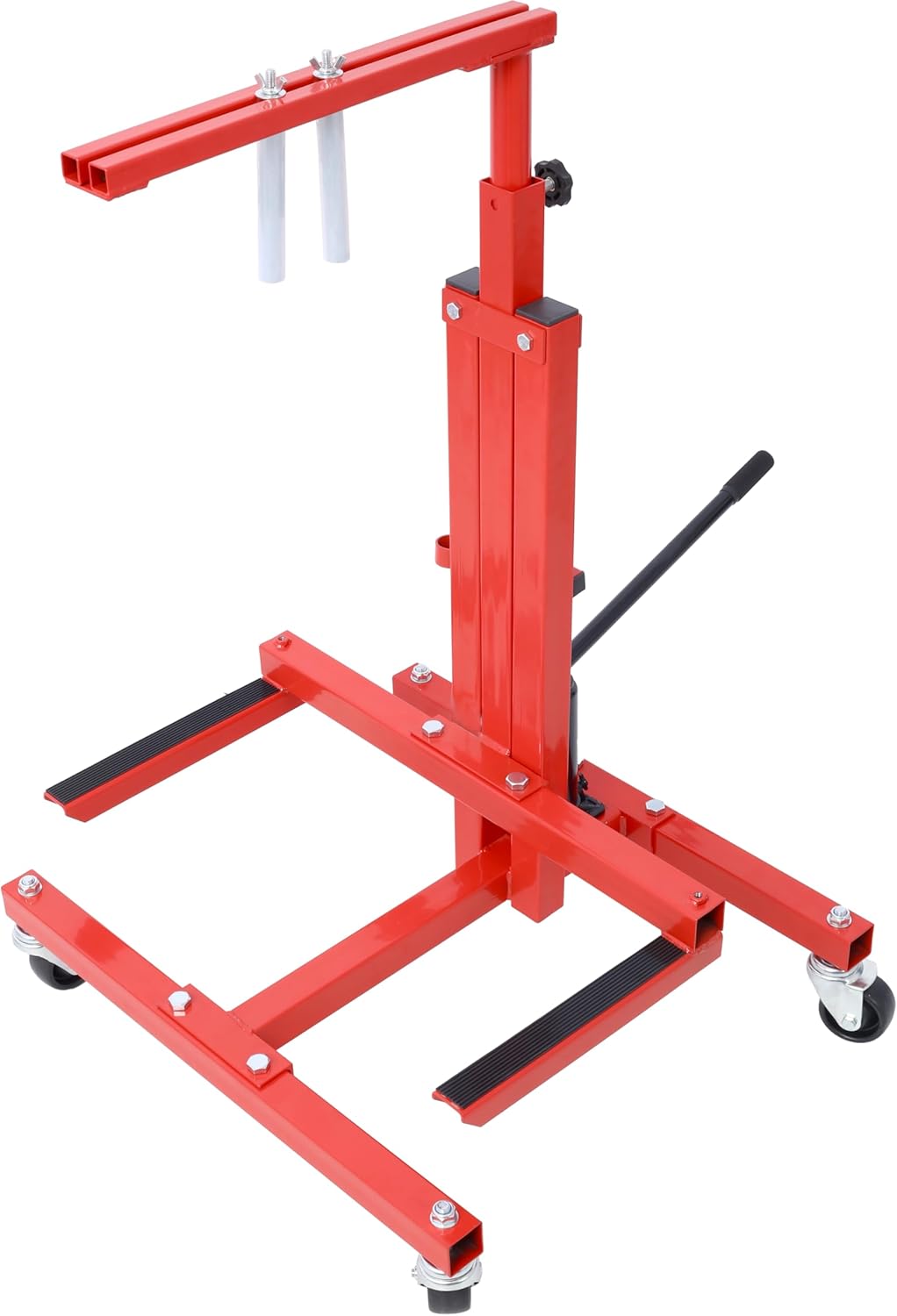 Hydraulic Door Remover and Installer Jack Hoist Lift Jack Stand Dolly - Heavy-Duty Steel, 4 Swivel Castors, Perfect OEM Match, for Cars & Trucks, 615-1180mm Door Clamping Height