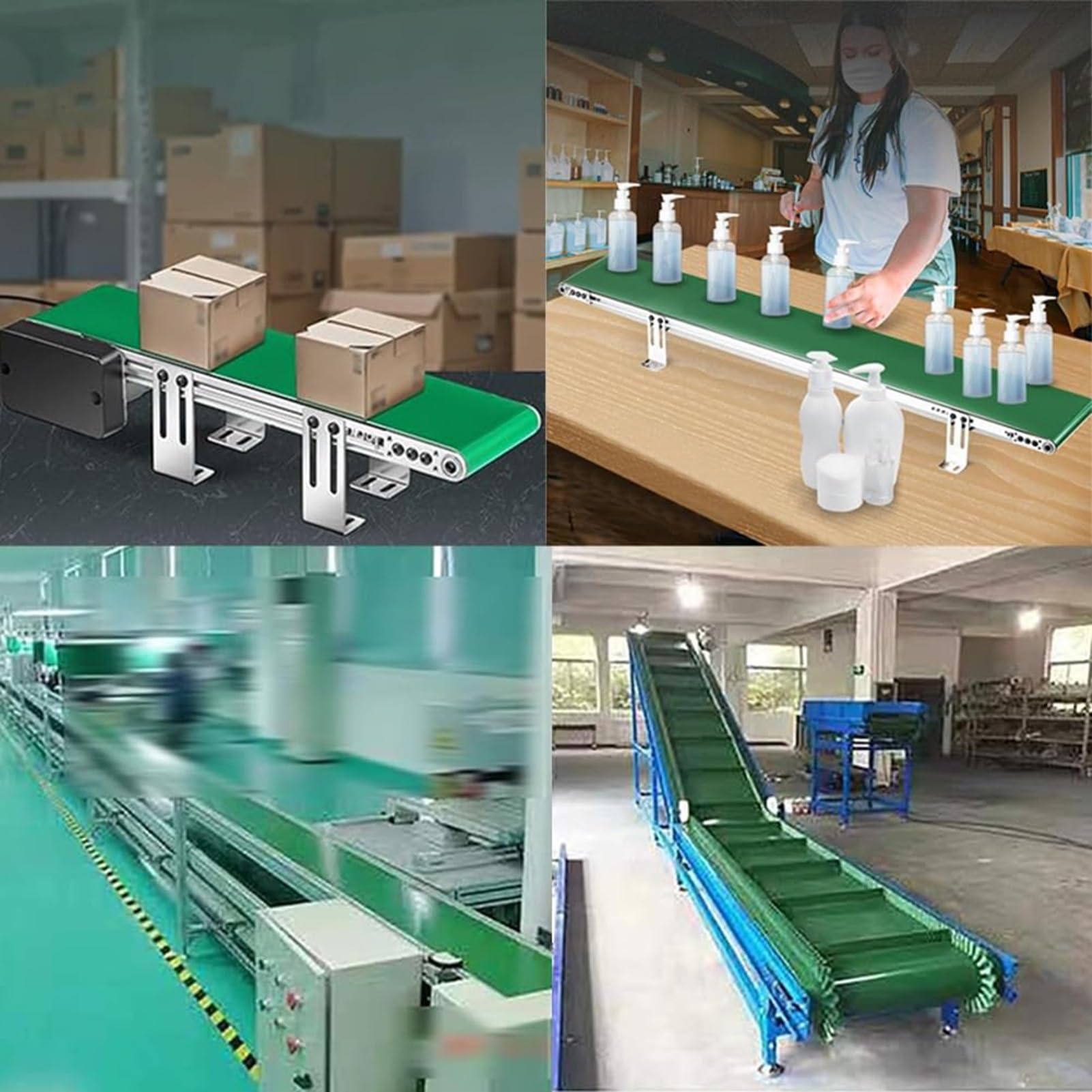 Nastro di ricambio per trasportatori industriali, materiale in PVC spesso 3 mm per scarico e trasporto, adatto per magazzini e aeroporti (1,5 x 2,5 m)