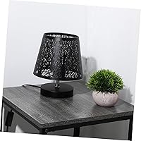 Vista 7 de Sombras de lámpara E27, cubierta hueca de luz de sombra de árbol, pantalla de lámpara moderna, pantalla de metal de repuesto para lámparas de mesa