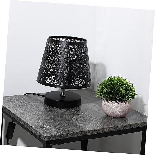 Miniatura 7 de Sombras de lámpara E27, cubierta hueca de luz de sombra de árbol, pantalla de lámpara moderna, pantalla de metal de repuesto para lámparas de mesa