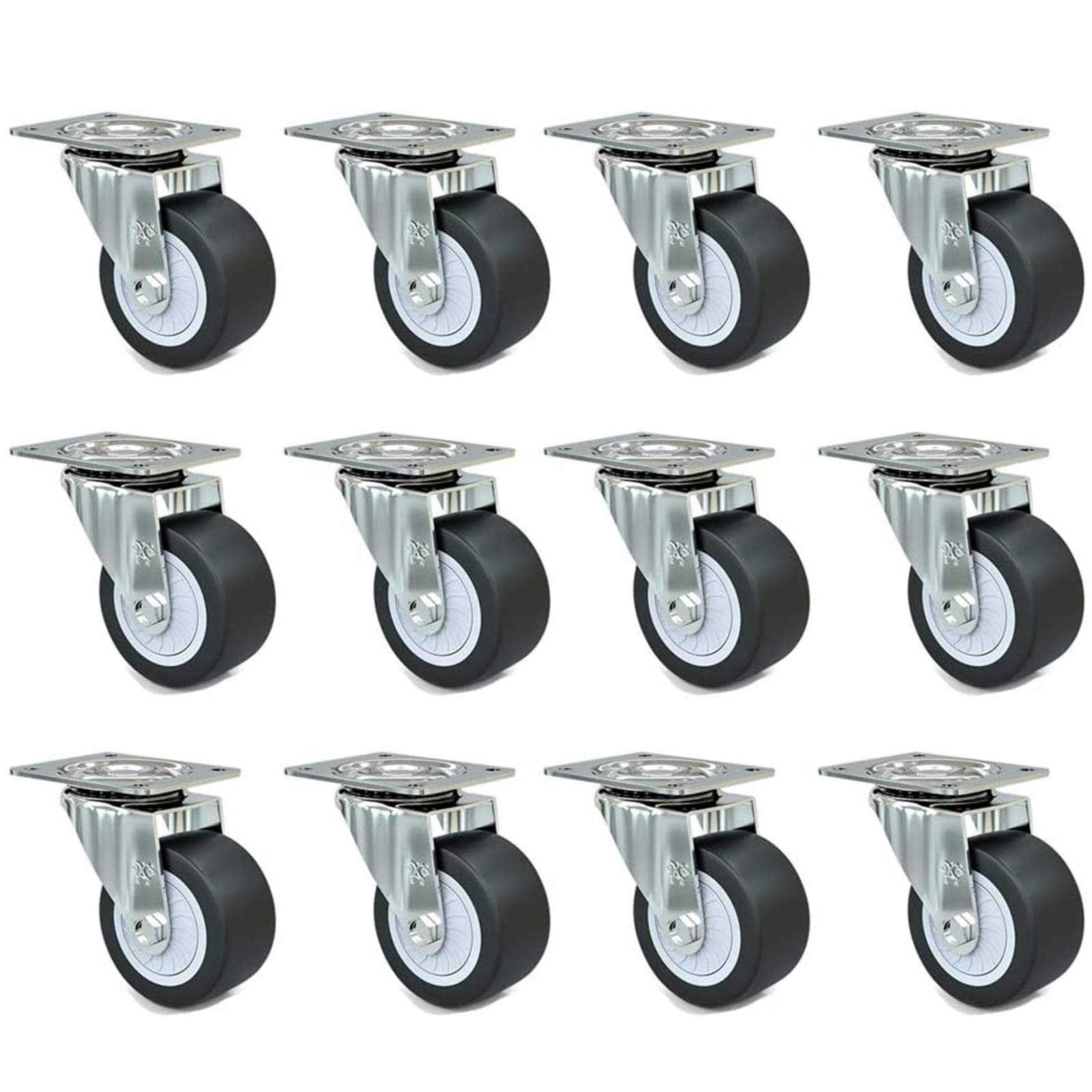 Roulettes pivotantes de rouleau robuste 2" pour réorganiser l'atelier