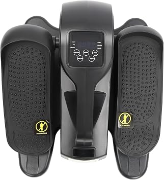 Under Desk Elliptical Machine, 60W Electric Seated Leg Foot Pedal Exerciser with Remote Control, LCD Display Electric Elliptical Trainers for Seniors