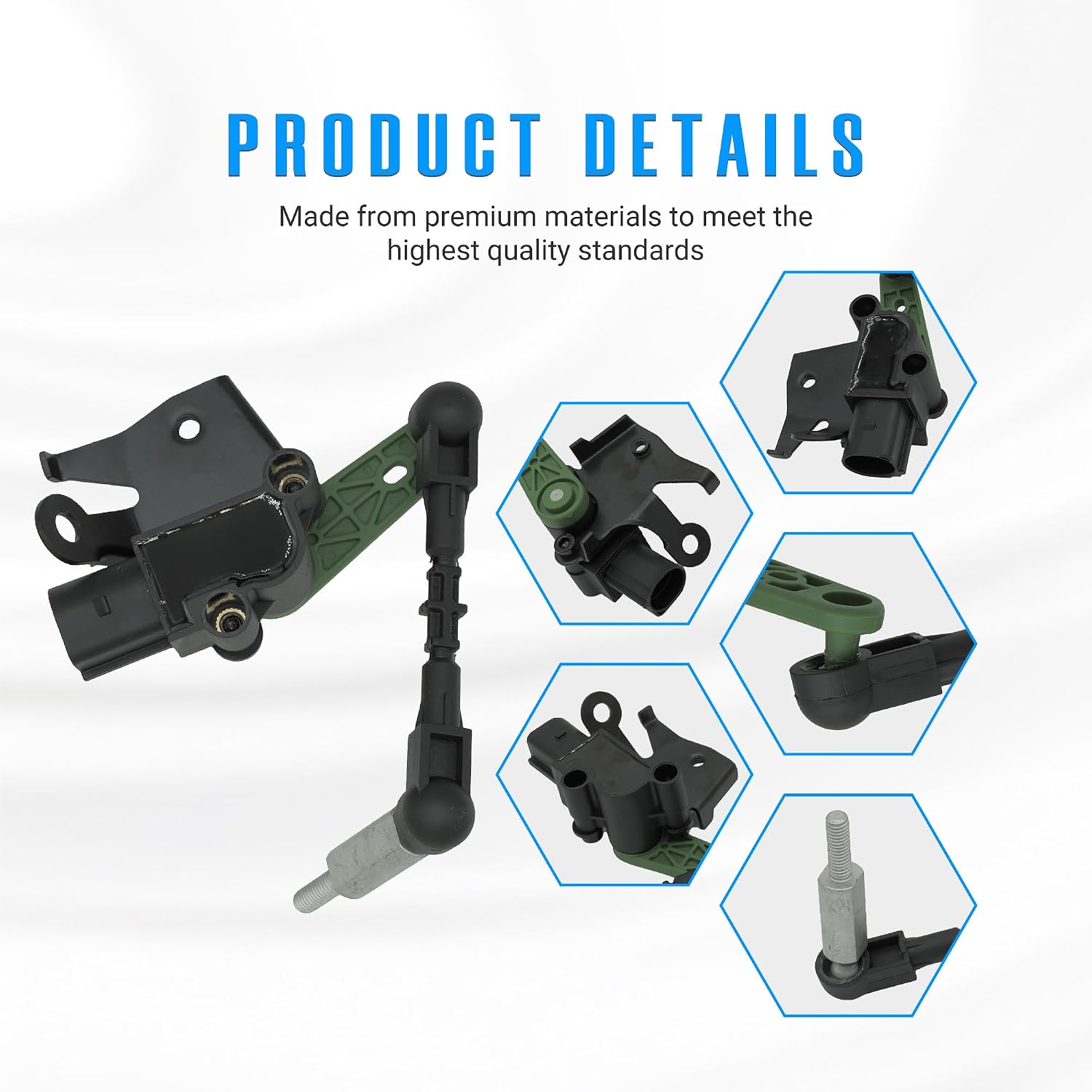 NOVAPARTS 4H0941286G Air Suspension Ride Height Level Sensor Front Right Side for Audi A6 A7 A8 S6 S7 S8 RS7 4H0-941-286-G SKRHS047