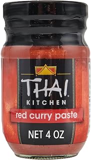 Thai Kitchen Gluten Free Red Curry Paste 4oz - Authentic Thai Blend of Chili, Lemongrass & Spices, Vegan Versatile Flavoring