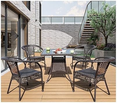 おしゃれ人気 大型商品 ガーデンファニチャー セット ラタン調 屋外 家具 雨ざらし アウトドア テーブル チェア バルコニー ガーデンファニチャー ラタン調 テーブル ソファ 5点セット Set374 屋外家具 バルコニー 組立不要 送料無料 人気ショップが最安値挑戦