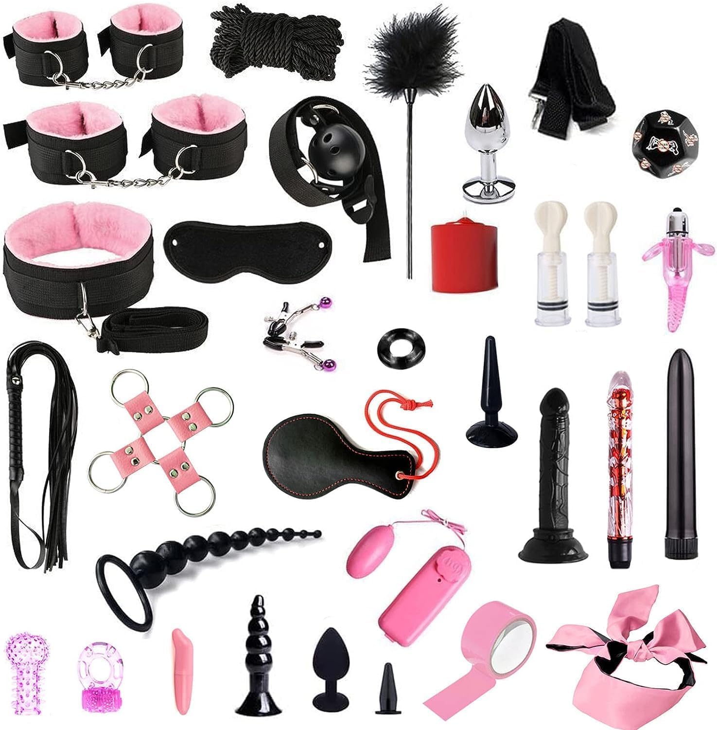 Sex Bondage Restraints Kit Back Handcuffs Sex Bed Adult Play Set Adjustable Bondage Gear Accessories Rope Couples Sex Toys Restraints for Neck and Wrist Spreader Bar Games Play Hoodies