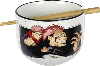 JUJUTSU KAISEN - Bol à Ramen avec Baguette 470ml - Sukuna & Yuji, White