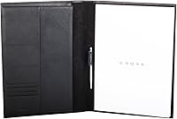 Vista 2 de Cross Carpeta de nailon y cuero genuino para portafolio, organizador de documentos tamaño A4 y tarjetero de presentación/soporte para bolígrafo