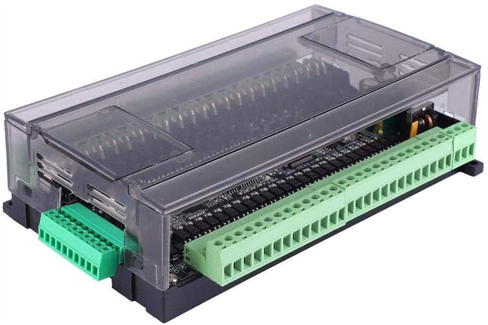 YJYGR PLC Control Programmable Logic Controller,FX3U-48MT 24 Input 24 Output 24V 1A Industrial Control Module with High Speed Counting Module Board