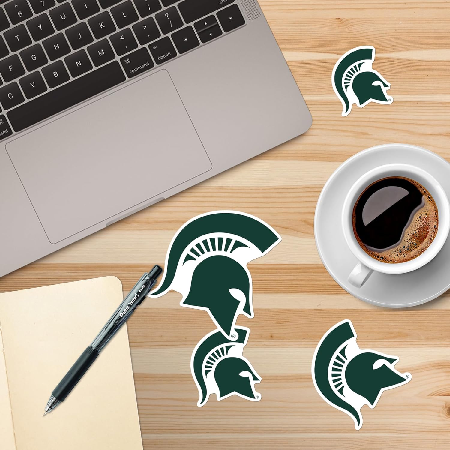 Michigan State University Primary Logo Vinyl Sticker Pack – 50 Large Premium Decals for Laptops, Water Bottles, Cars & More – Officially Licensed MSU Spartans Vinyl Stickers - Image 5
