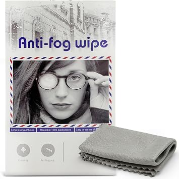 Lens Anti-Fog Cloth, Soft Fiber Lens Cleaning Anti-Fog Glasses Cloth, Usable 1000 Times