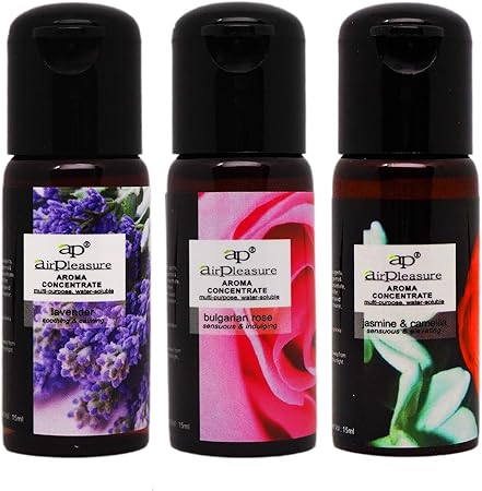 Amazon Urban Standard 水溶性アロマオイル 3本セット アロマディフューザー 加湿器 空気清浄機用 ラベンダー ブルガリアンローズ ジャスミン カメリア Urban Standard アロマオイル